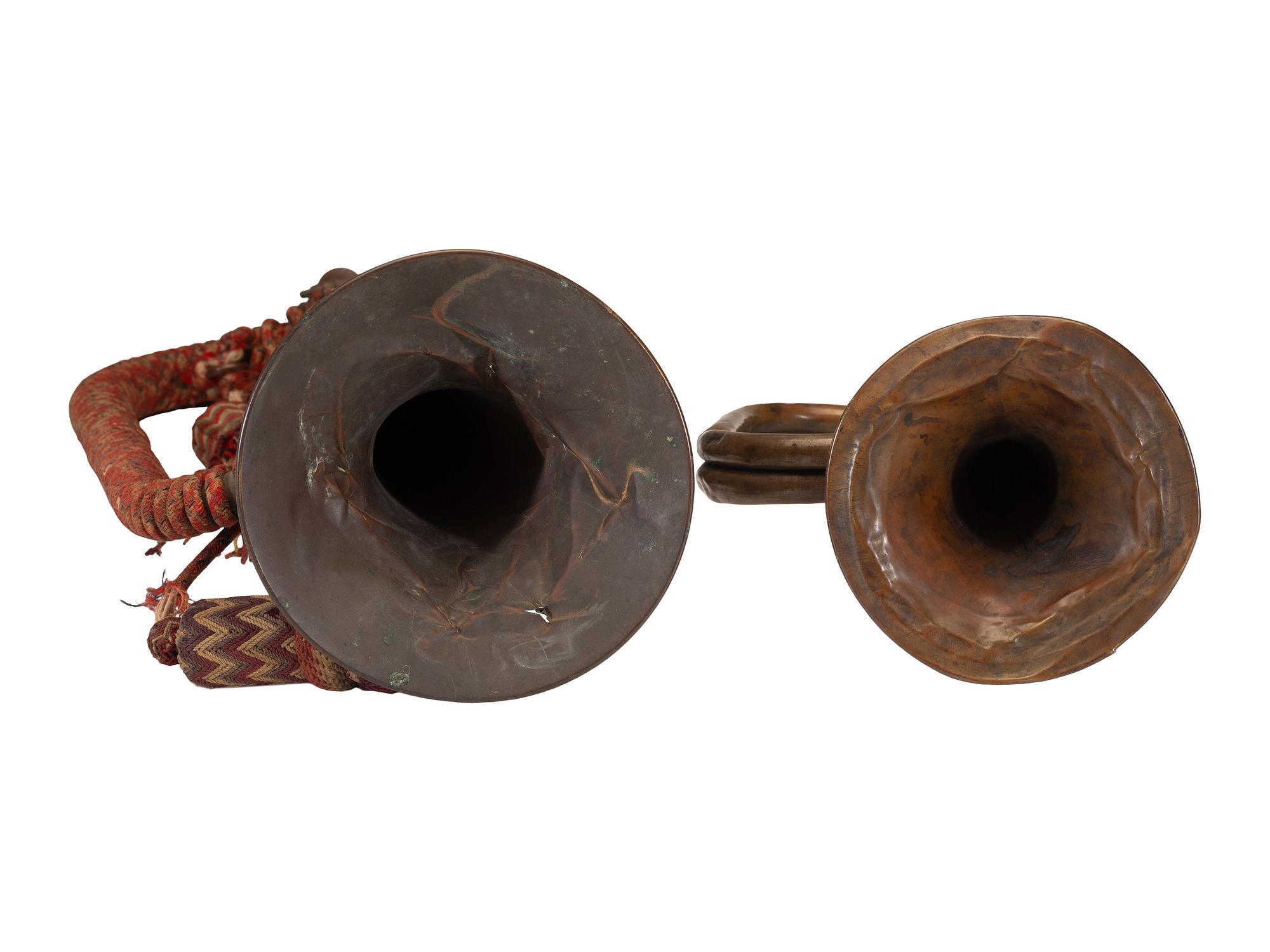 [WORLD WAR I]. A pair of bugles, comprising: