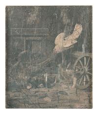 [EARLY PHOTO.] Daguerreotype of a still life attrib. to WILLIAMS with 3 Daguerreian gallery tokens.