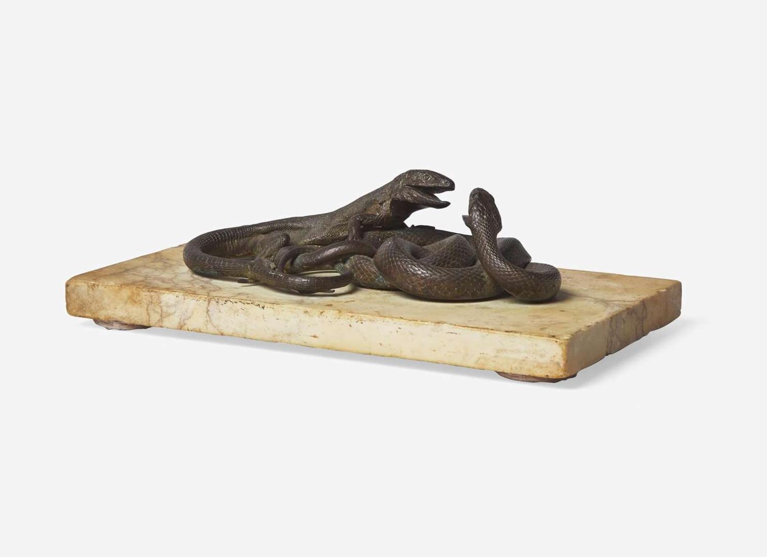 Italian School (possibly 17th century) - Lizard and Snake