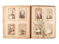[EARLY PHOTOGRAPHY]. A collection of over 200 19th century photographs, incl. tintype of Indian Wars-era soldier.