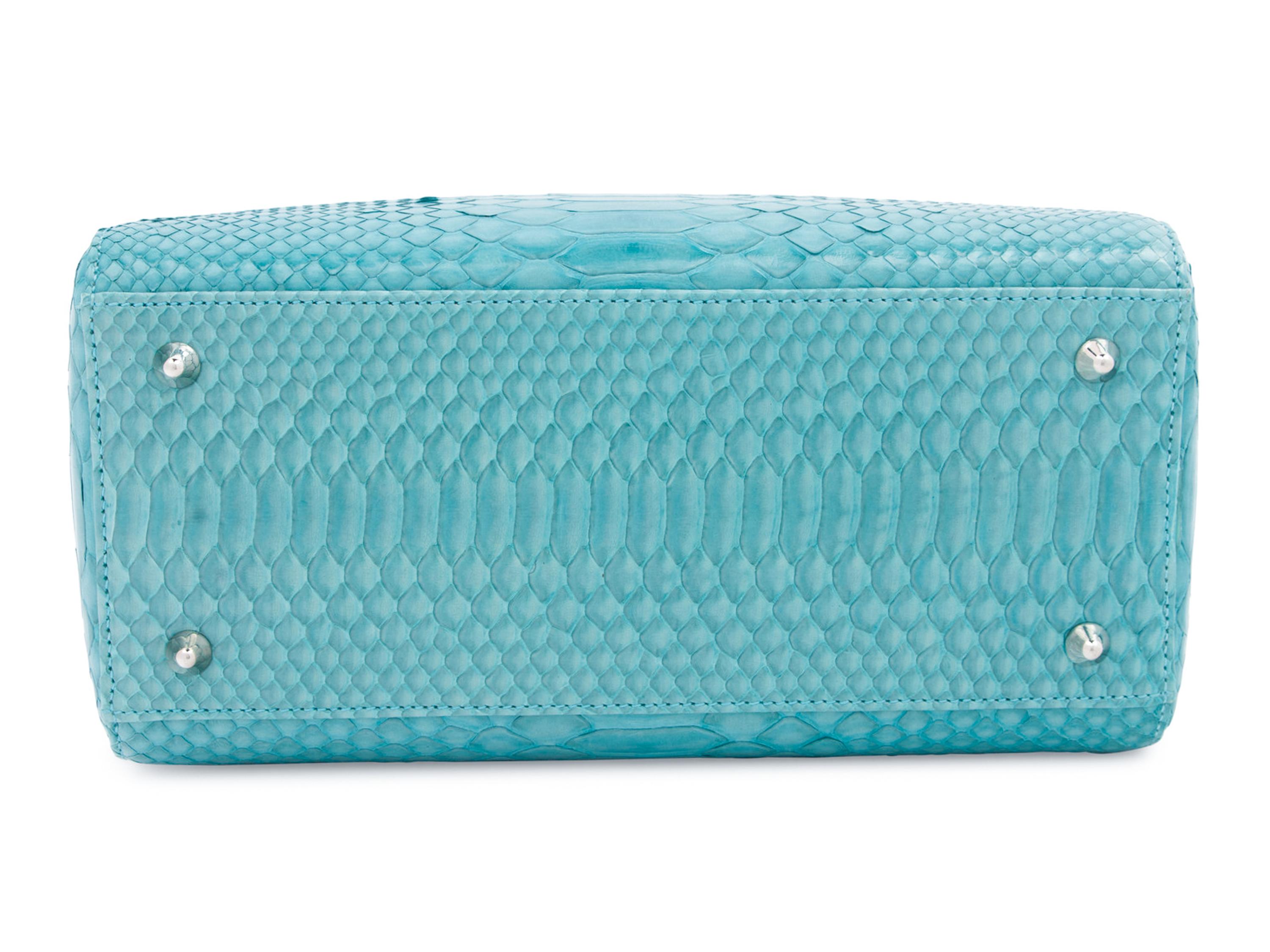 Christian Dior Light Blue Python Small Lady Dior Bag, 2011