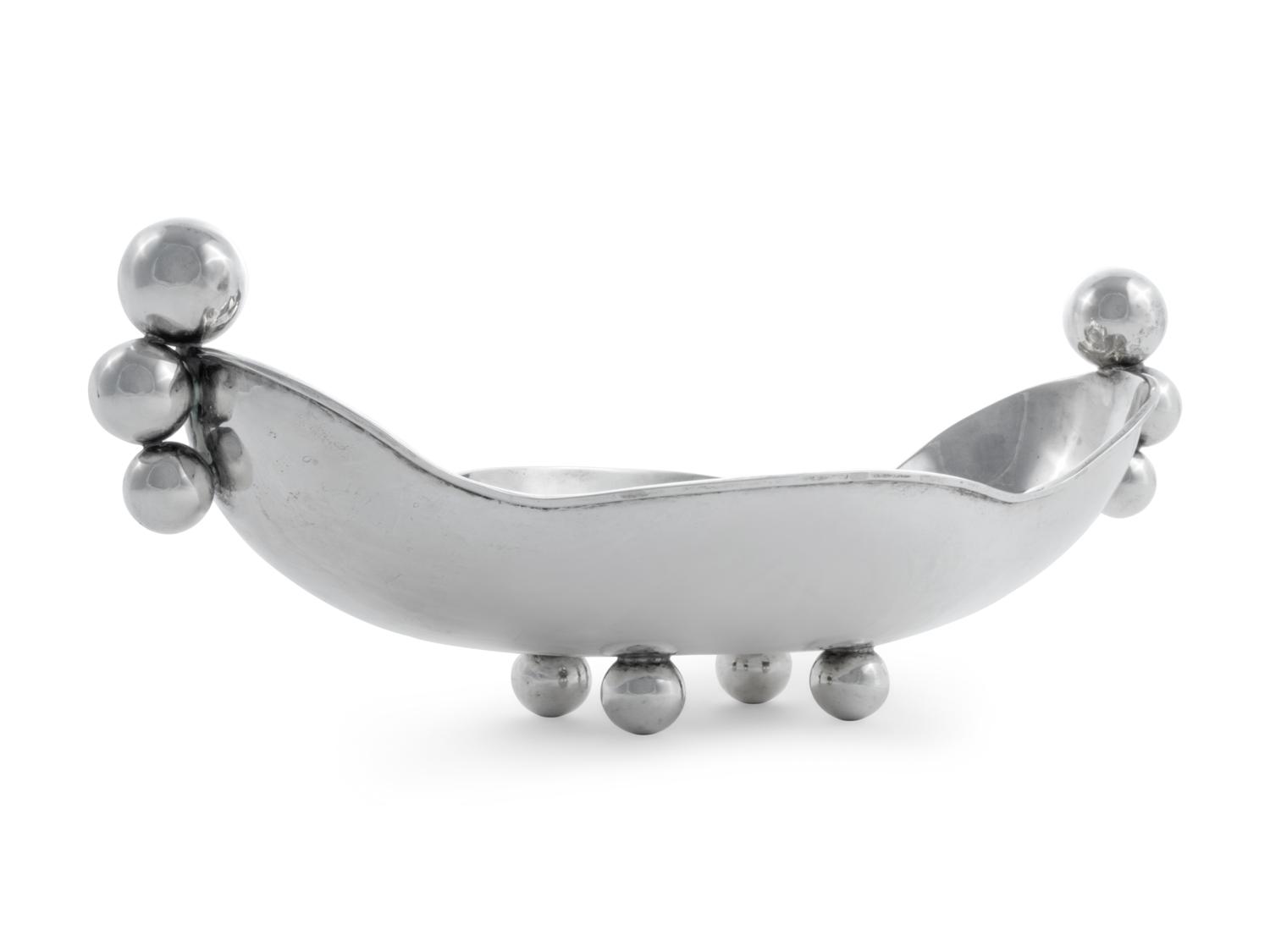 A Mexican Silver Centerpiece Bowl