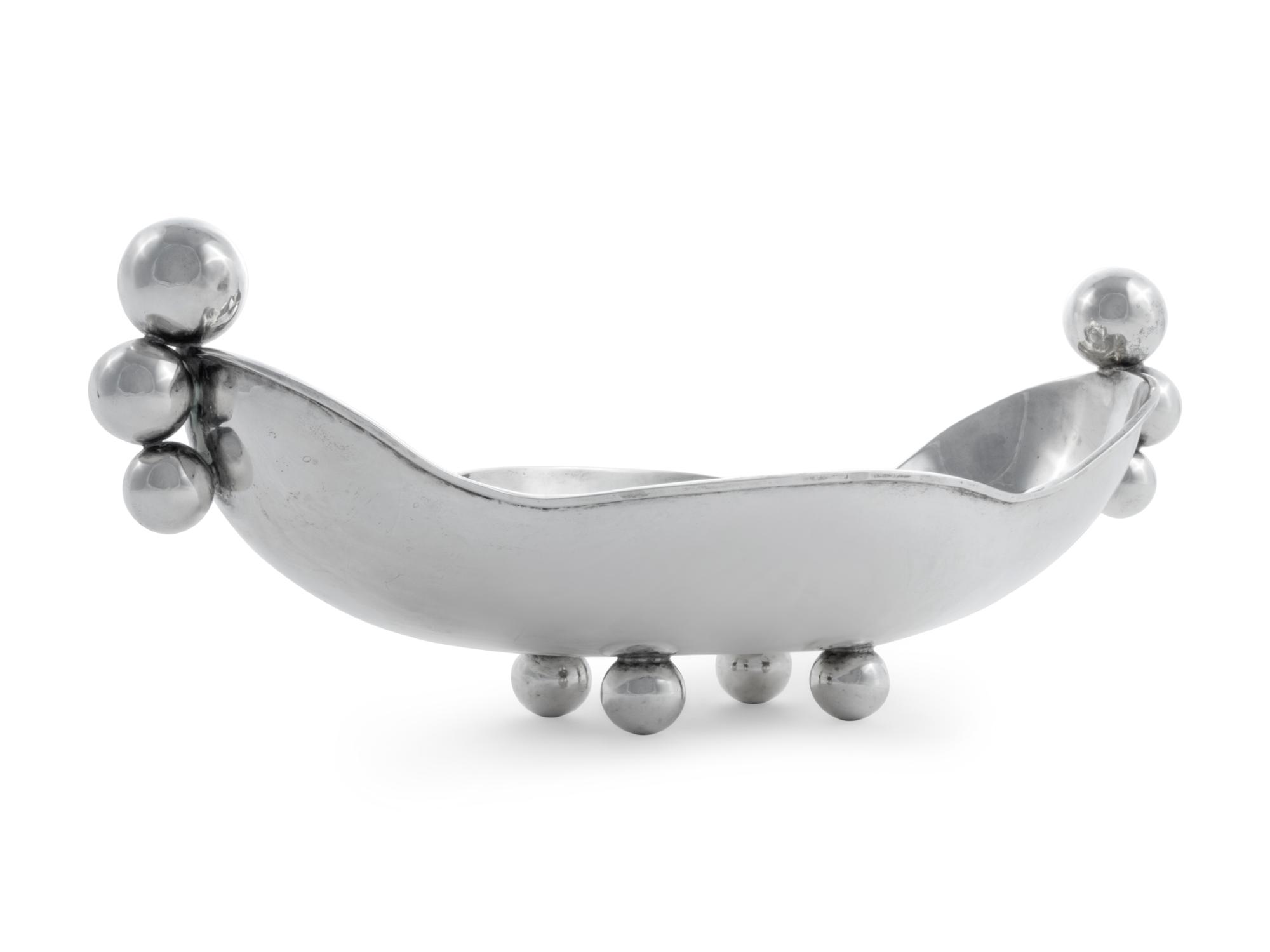 A Mexican Silver Centerpiece Bowl