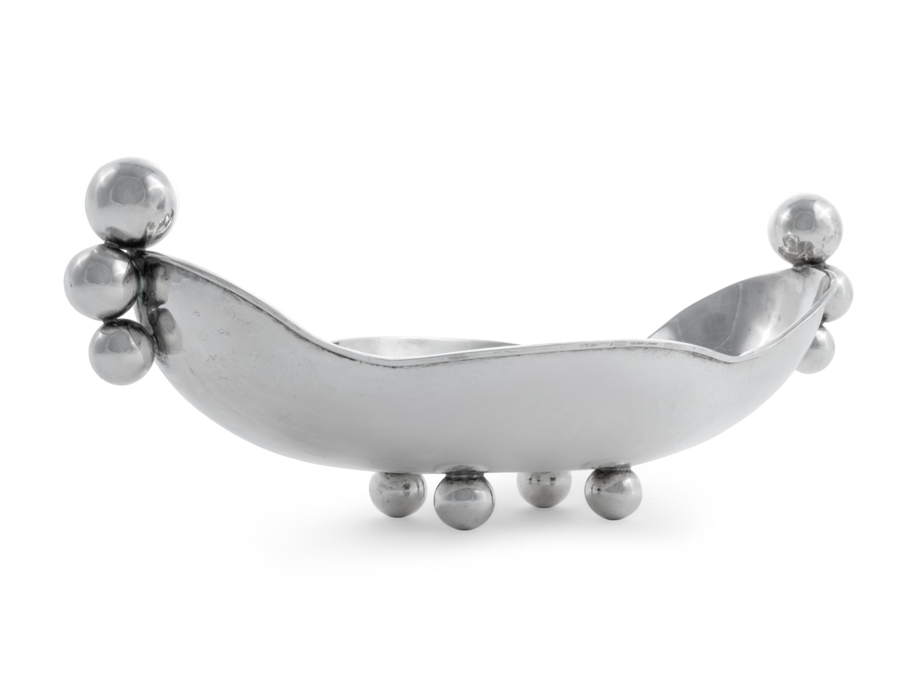 A Mexican Silver Centerpiece Bowl