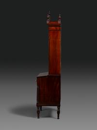 A Federal Carved and Figured Mahogany Lady's Writing Desk