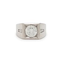 DIAMOND AND WHITE GOLD RING