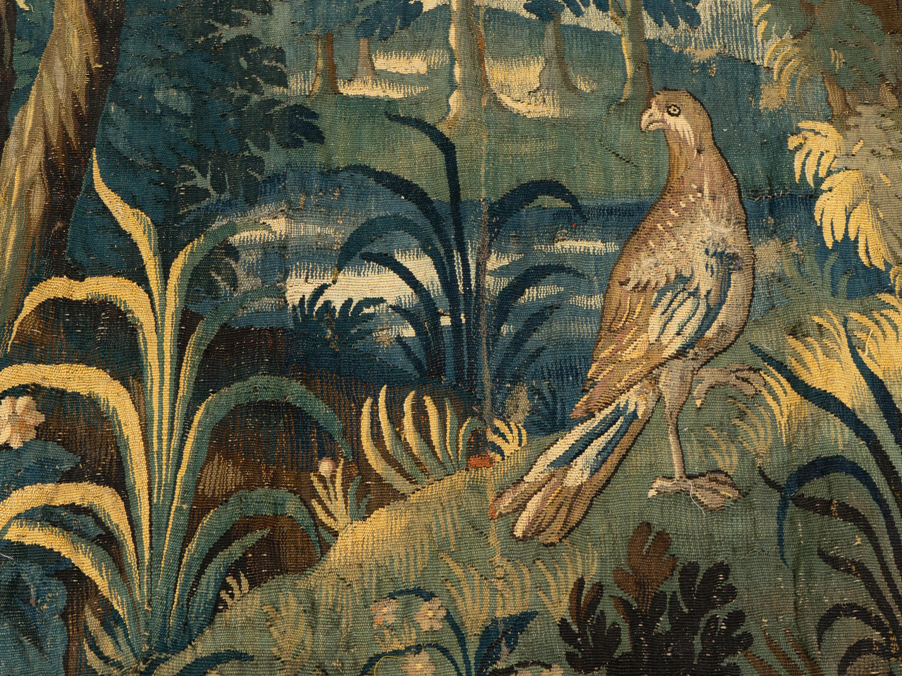A Flemish Verdure Wool Tapestry