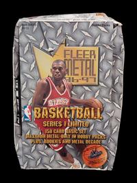 A Hobby Box of 1996-97 Fleer Metal Series One Basketball Cards