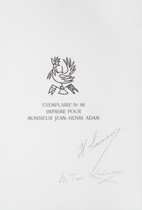 (LAURENS, HENRI) SAROYAN, WILLIAM. Contes. Paris, 1953. Limited. Signed.