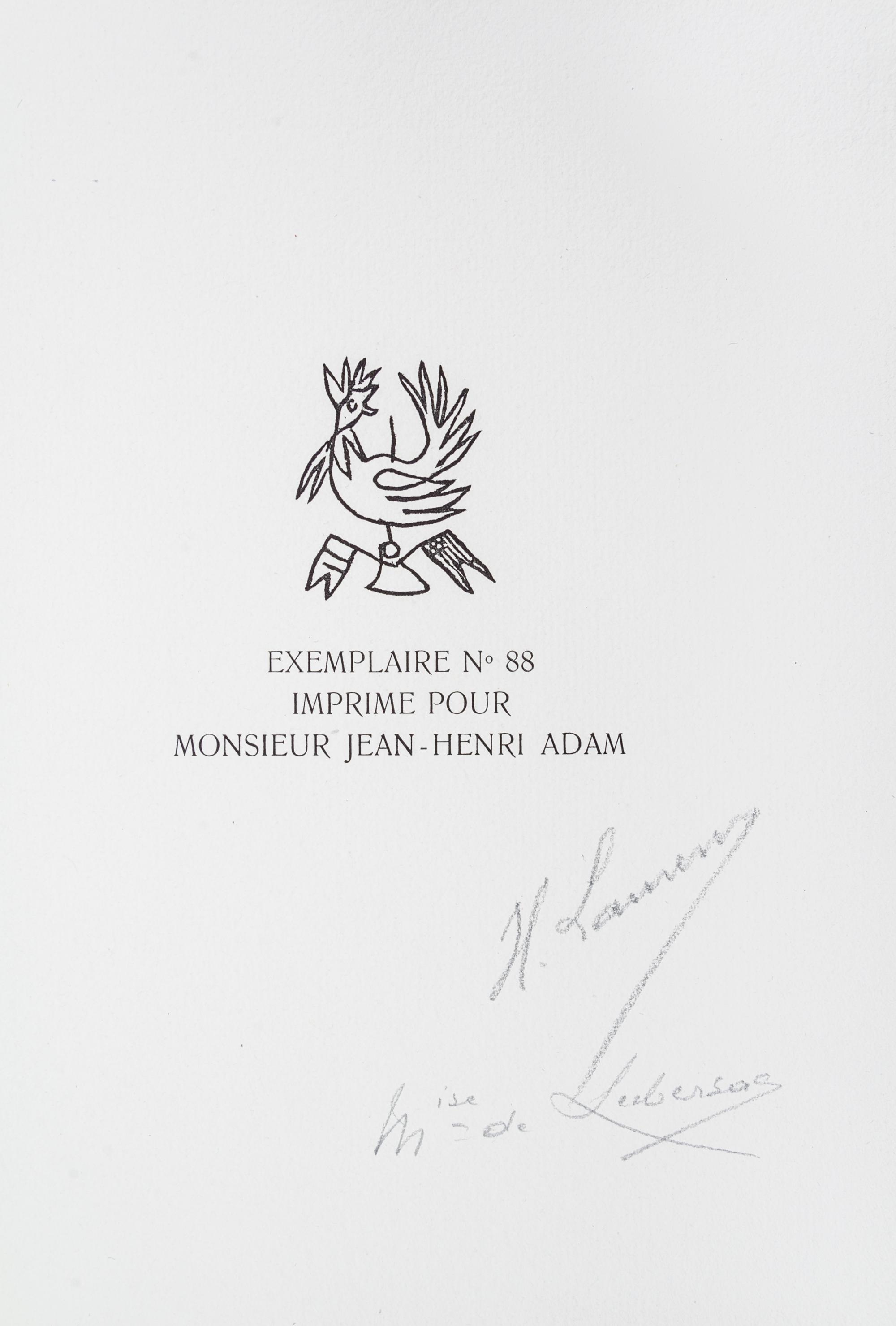 (LAURENS, HENRI) SAROYAN, WILLIAM. Contes. Paris, 1953. Limited. Signed.