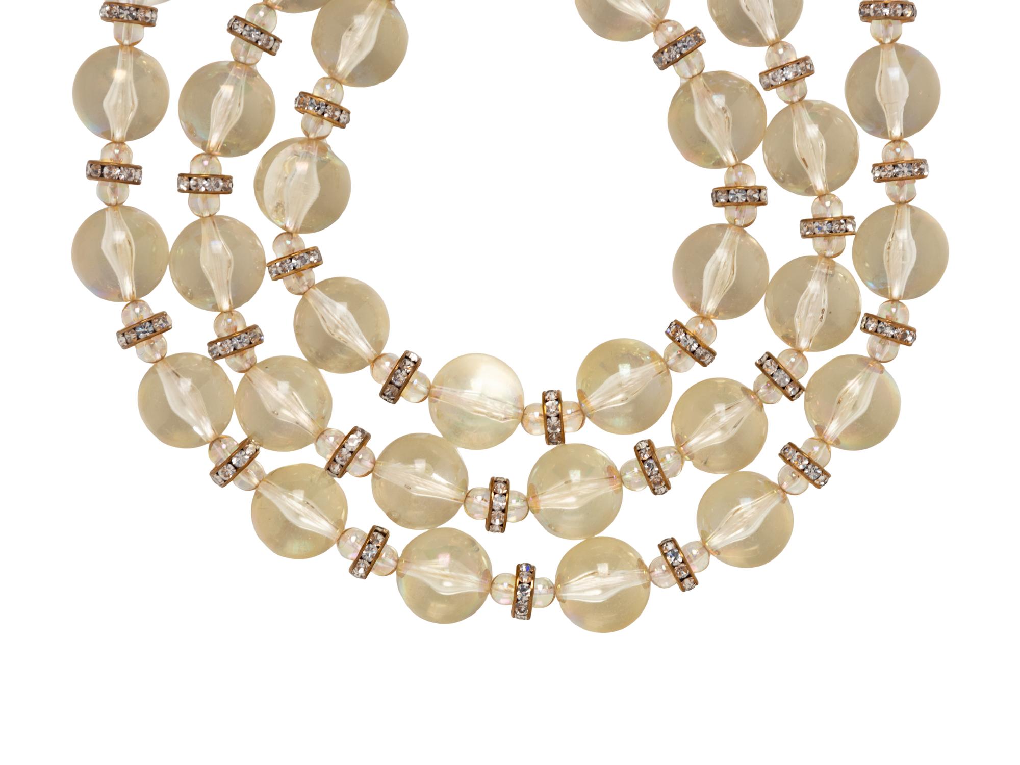 Chanel Lucite Bead Choker c. 1980s