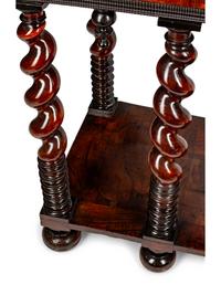 A Dutch Baroque Style Marquetry Cabinet on Stand