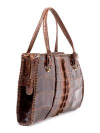 Brown Alligator Bag