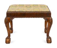 A George II Carved Mahogany Stool