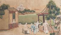 Two Chinese Gouache Paintings