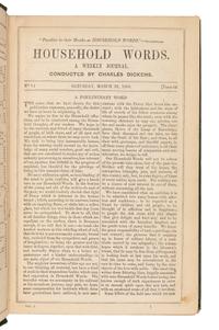 [DICKENS, Charles, editor and contributor]. Household Words. A Weekly Journal. London and New York, 1850-1859.