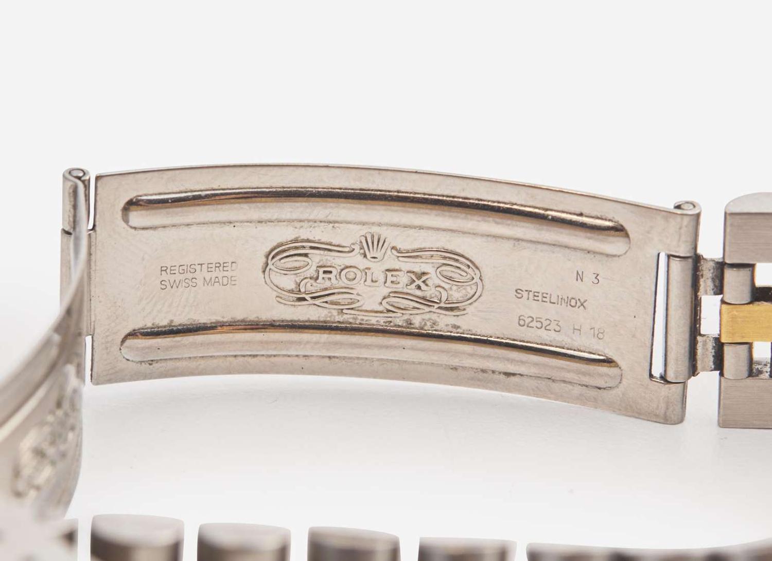 A Ladies Two-Tone Oyster Perpetual Datejust with Diamonds