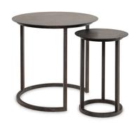A Pair of Contemporary Metal Nesting Tables