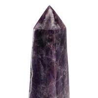 A Pair of Amethyst and Marble Obelisks