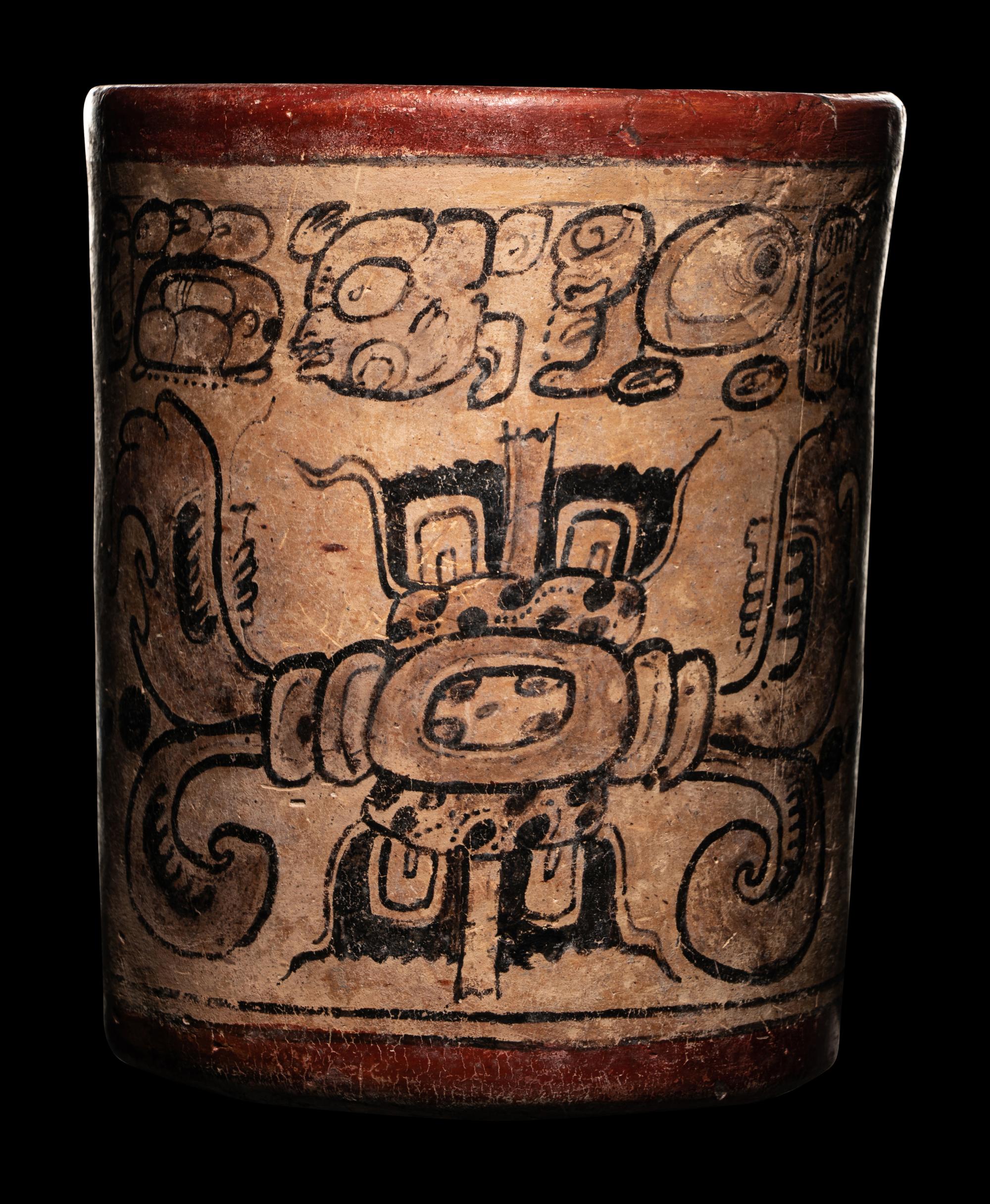A Maya Codex Style Cylinder Vessel
