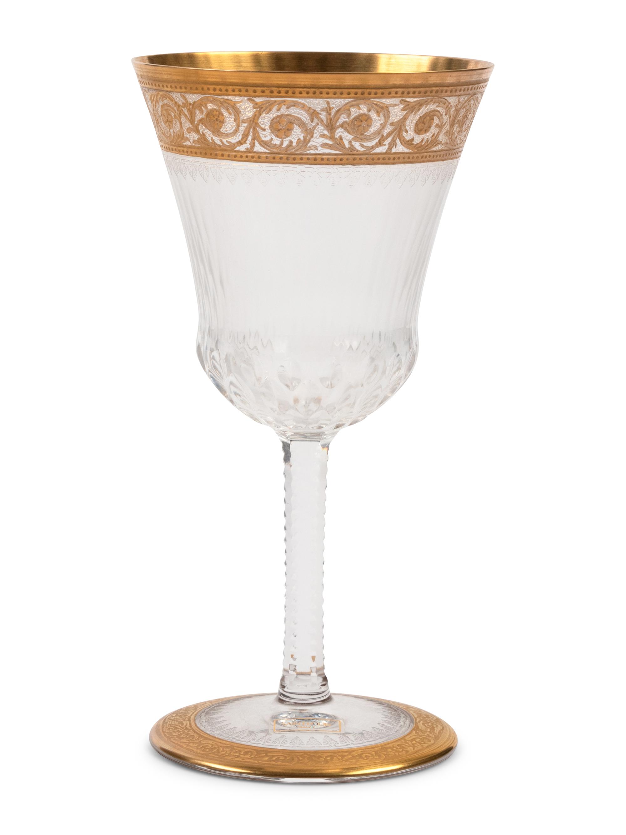 A Saint Louis Thistle Stemware Service