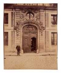 A group of three photographs ( Vigne, 1910 or earlier; Porte, avenue de Paris (Versailles) , 1922; Fontainebleau, cour ovale , 1903)