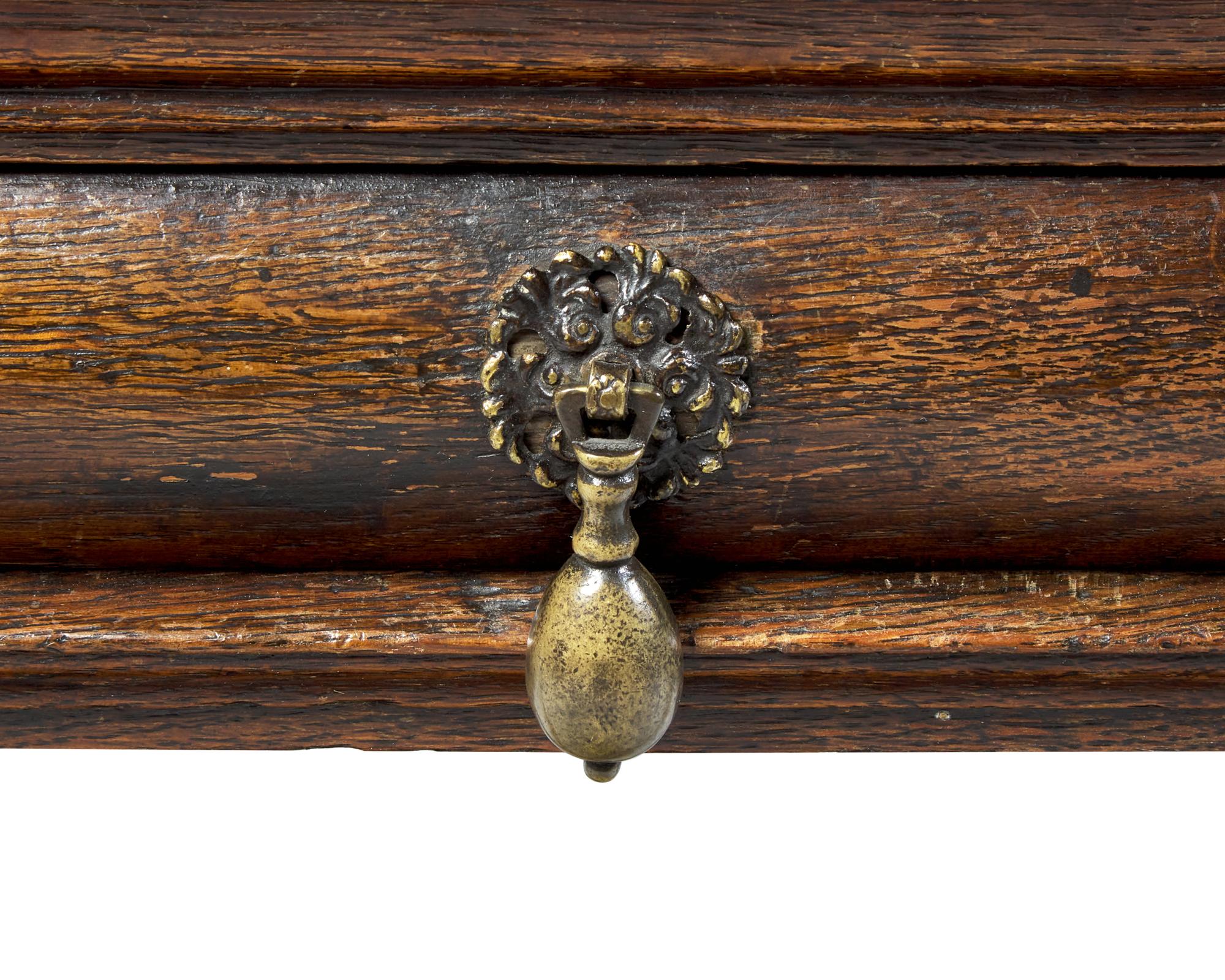 A Charles II Oak Side Table