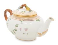 A Royal Copenhagen Flora Danica Porcelain Teapot