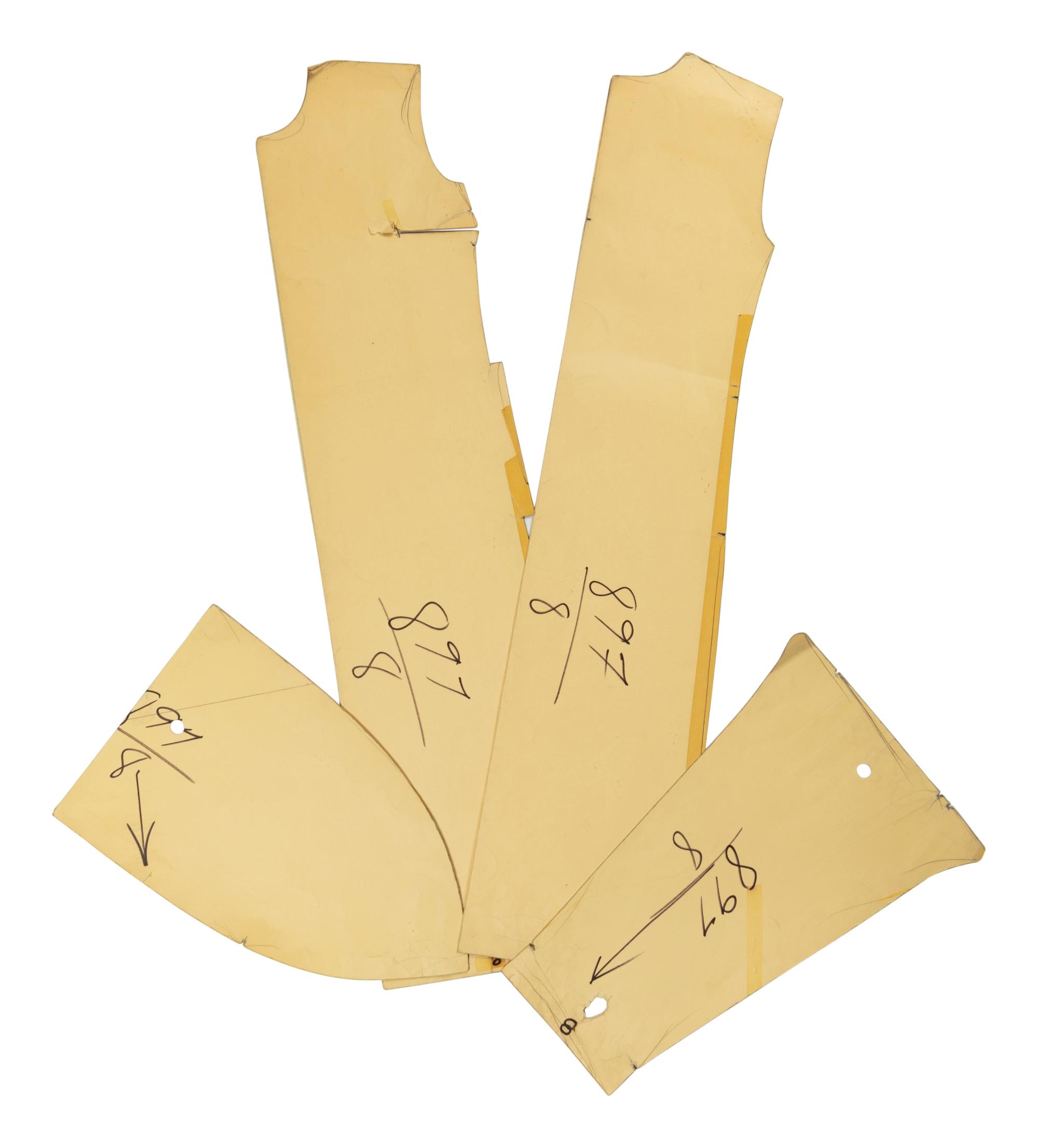 Bonnie Cashin Two Dresses, Belt, Pants, Two Sketches, Pattern, 1960s