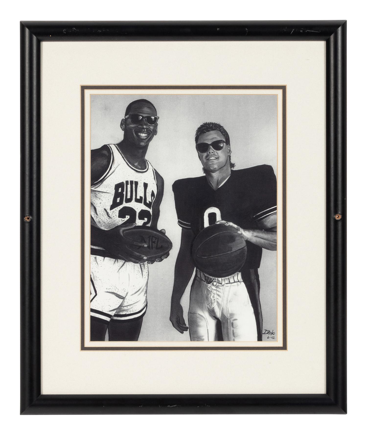 A Group of Five Photographs of Michael Jordan Formerly Displayed at Mike Ditka’s Restaurant