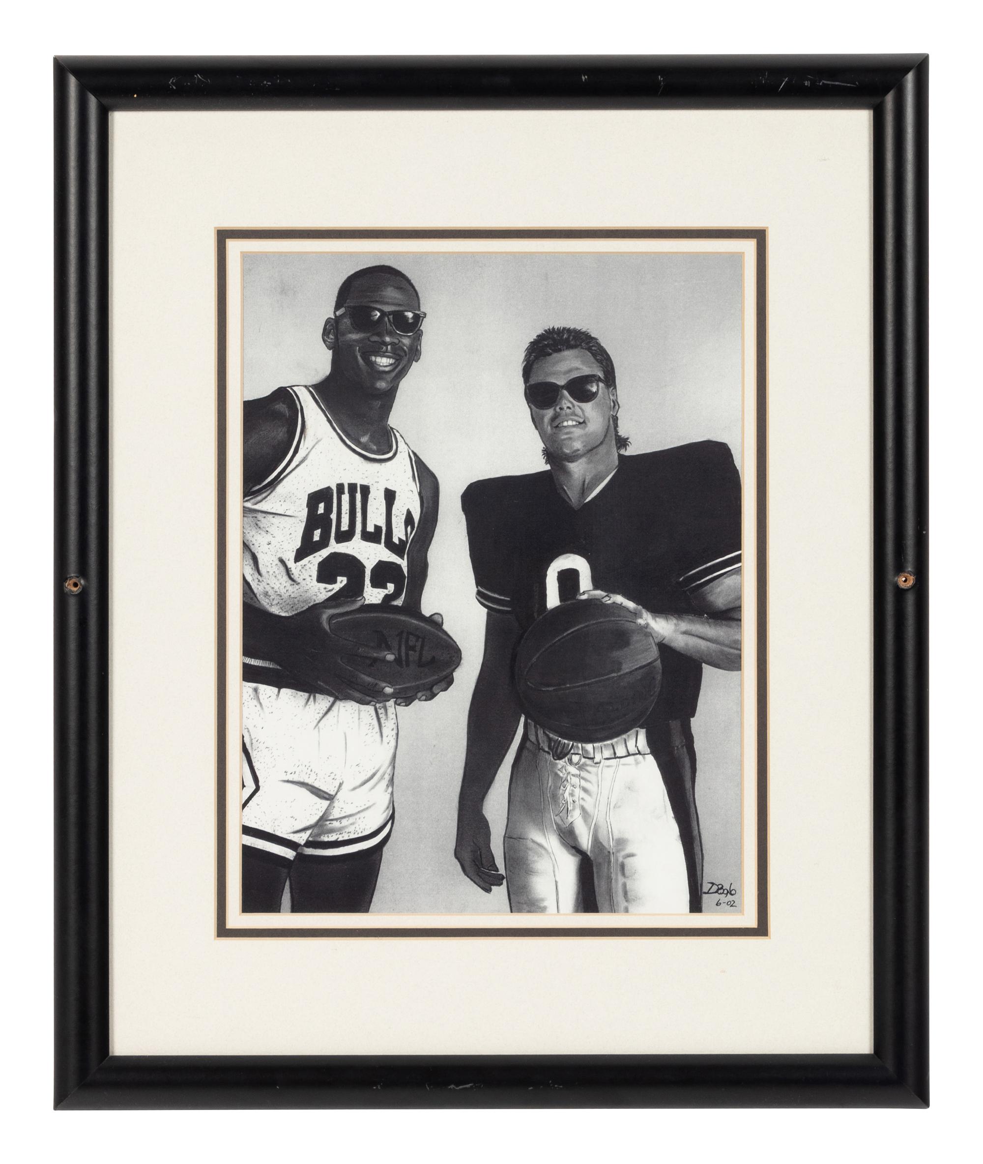 A Group of Five Photographs of Michael Jordan Formerly Displayed at Mike Ditka’s Restaurant