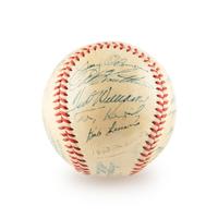 A 1950 American League All Stars Signed Autograph Baseball Including Ted Williams (Beckett Authentication Services)