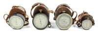 A Group of Four Surveying Aneroids Diameter of largest 4 3/4 inches. — VARIOUS MAKERS, LONDON, 20TH CENTURY