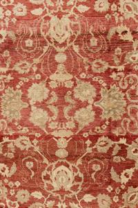 An Orange Oushak Wool Rug