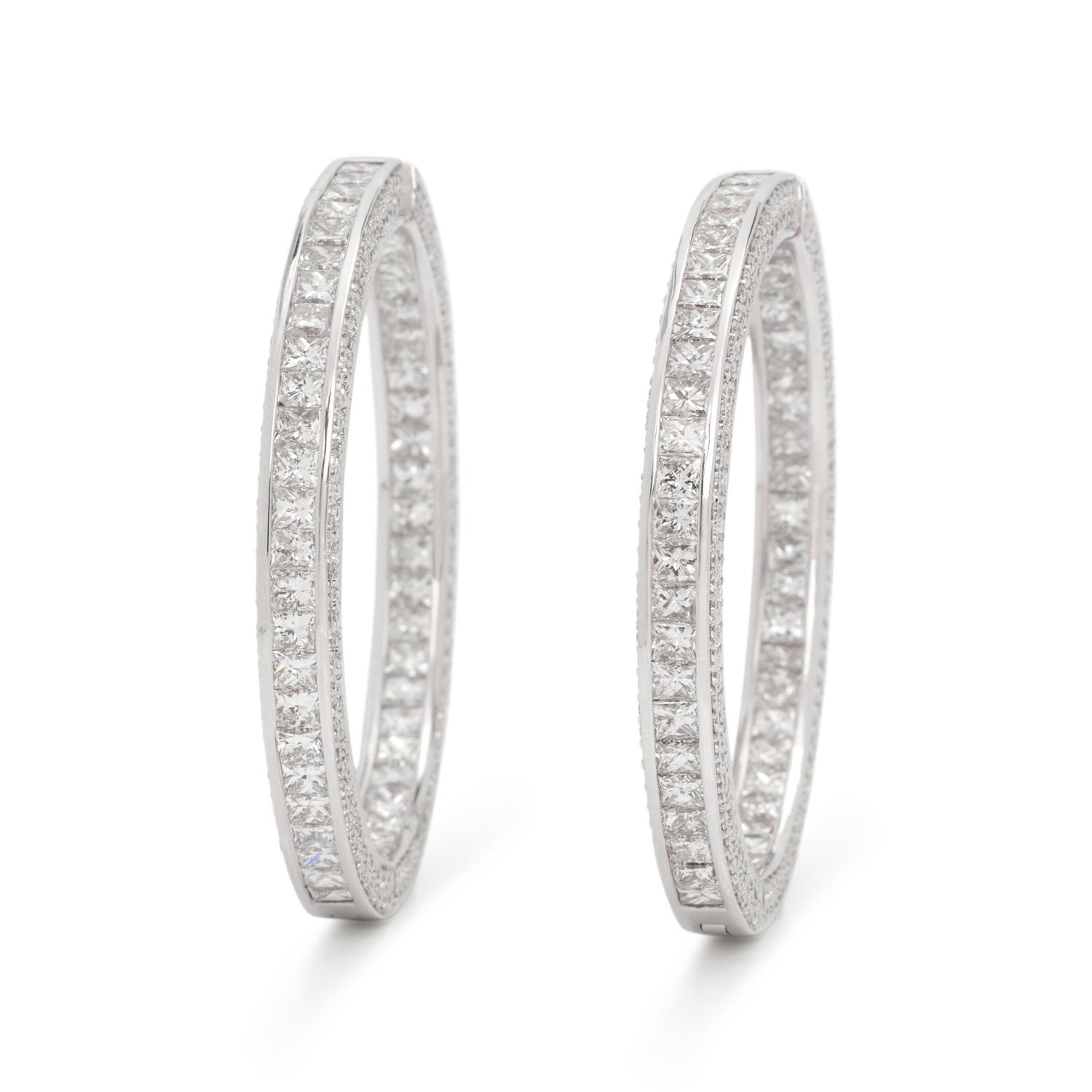 DIAMOND HOOP EARRINGS