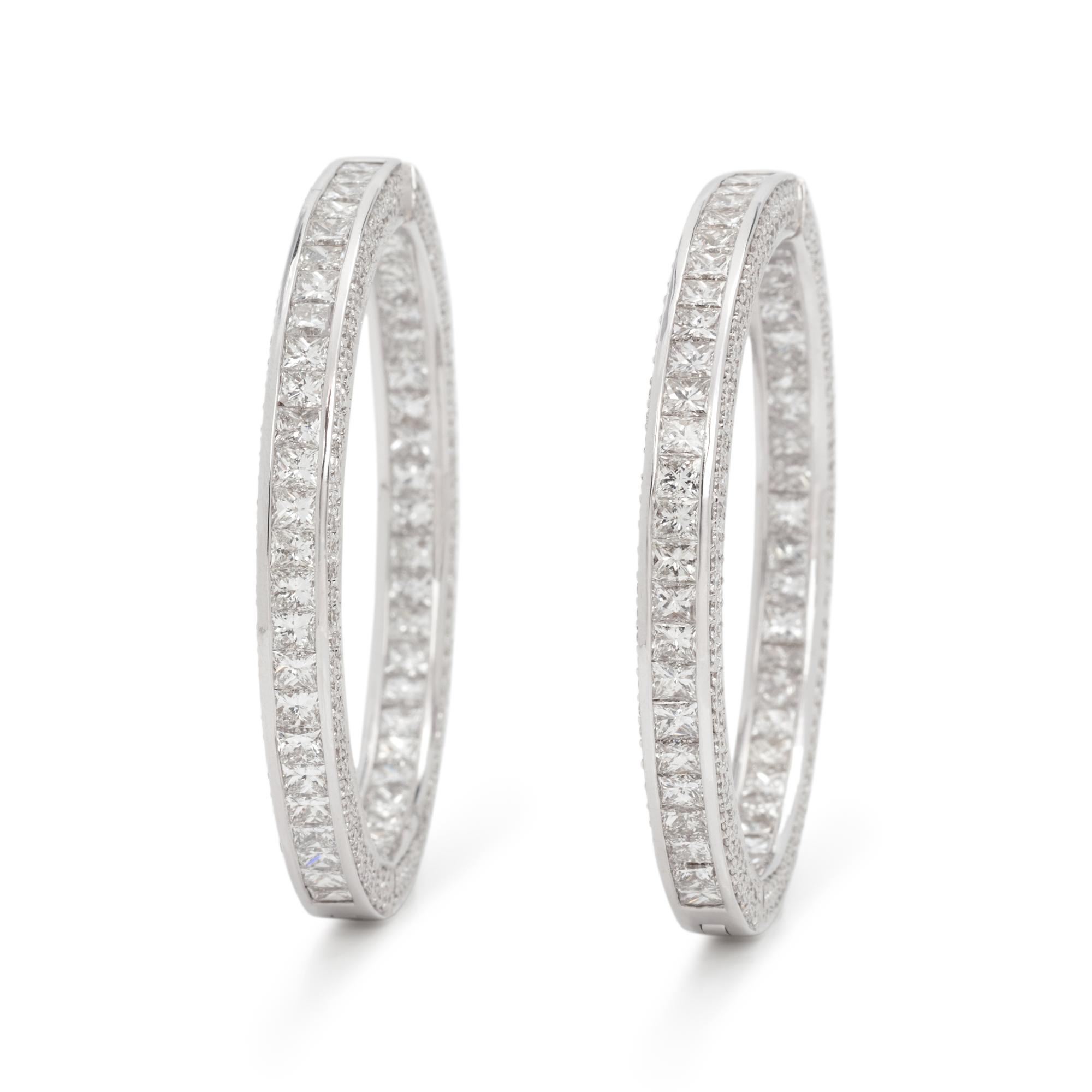 DIAMOND HOOP EARRINGS