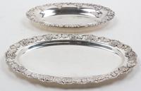 Two American Silver-Plate Trays Width 14 inches. — Lawrence B. Smith Co., Boston, MA