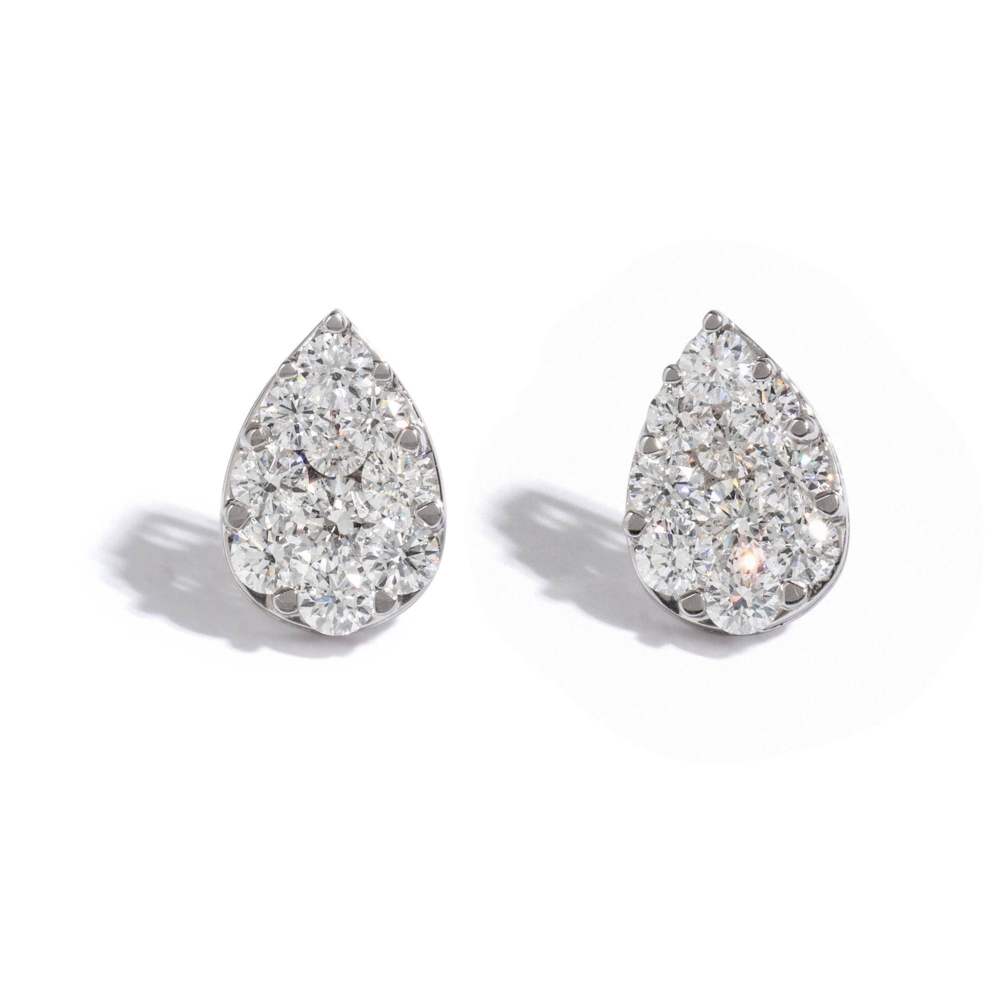 DIAMOND CLUSTER EARRINGS