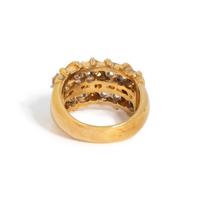 YELLOW GOLD AND DIAMOND BAND