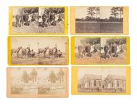 [African Americana] Group of 11 Stereoviews, Rare Image of the First Memorial Day Celebration.