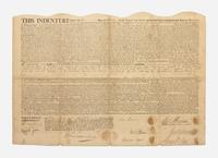 [Americana] Hopkinson, Francis, and Elizabeth Graeme: Partially-Printed Document, signed
