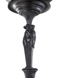 A Pair of Neoclassical Style Cast Metal Torchères