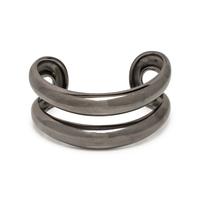 TIFFANY & CO., ELSA PERETTI, RUTHENIUM OVER COPPER 'OPEN CENTER CUFF' BRACELET