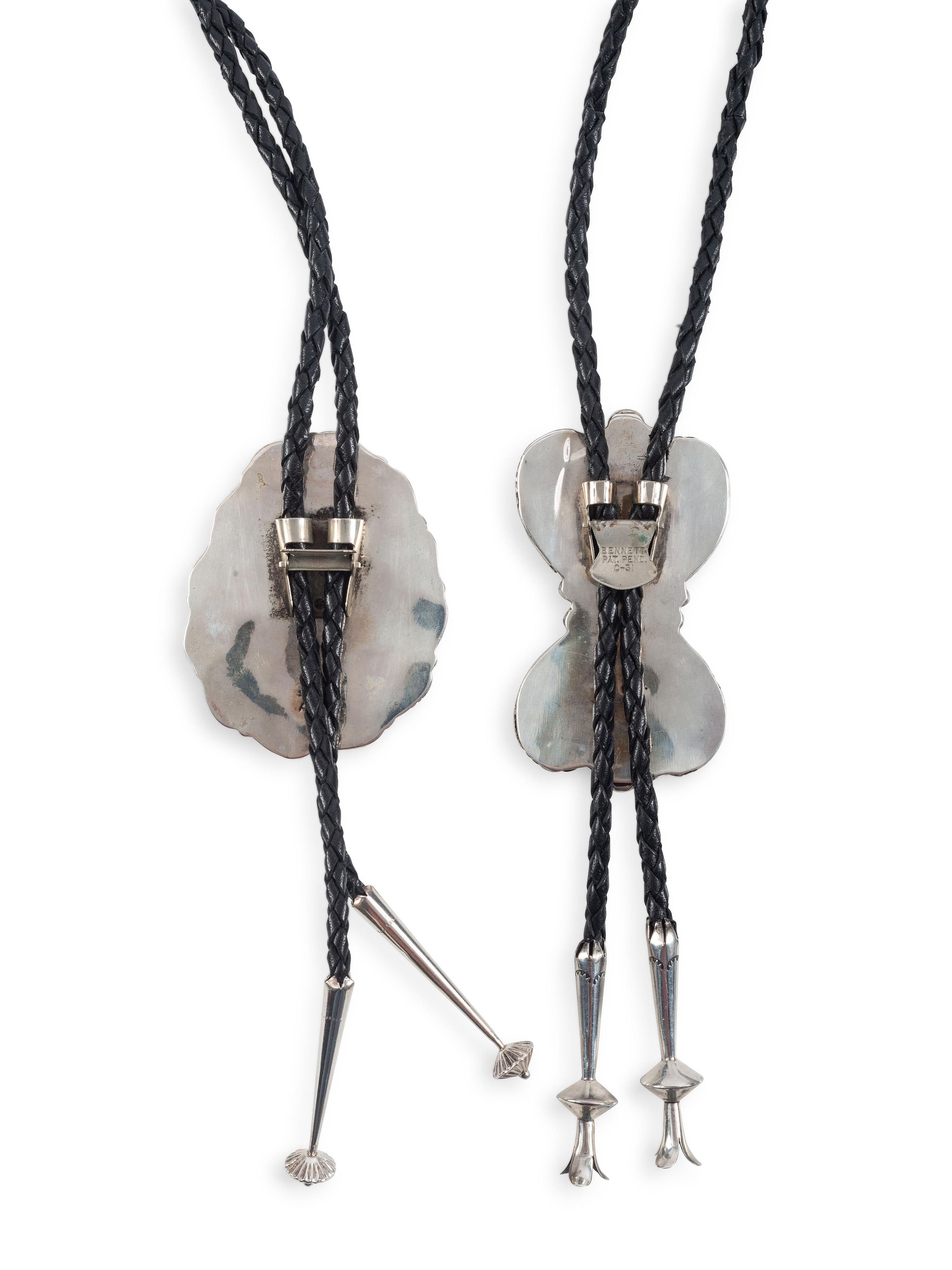 Navajo Silver and Turquoise Bolo Ties