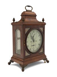 A Regency Gilt Metal Mounted Mahogany Bracket Clock