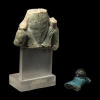 Two Egyptian Faience Amulets