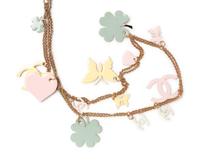 Chanel Goldtone Necklace with Pastel Enamel Charms, 2008