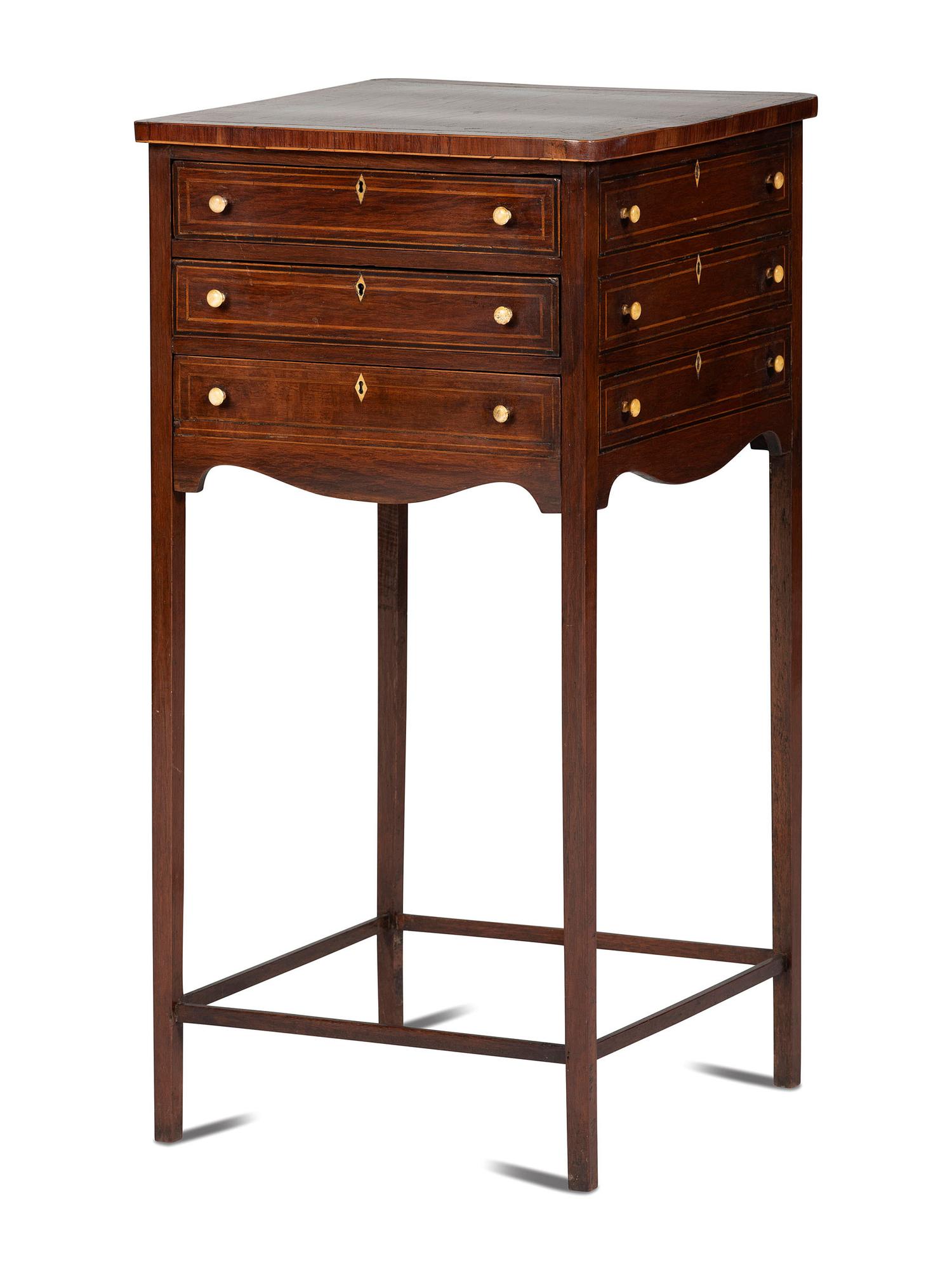 A George III Style Mahogany Work Table