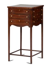 A George III Style Mahogany Work Table