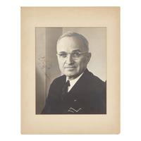 [Presidential] Truman, Harry. Inscribed photograph